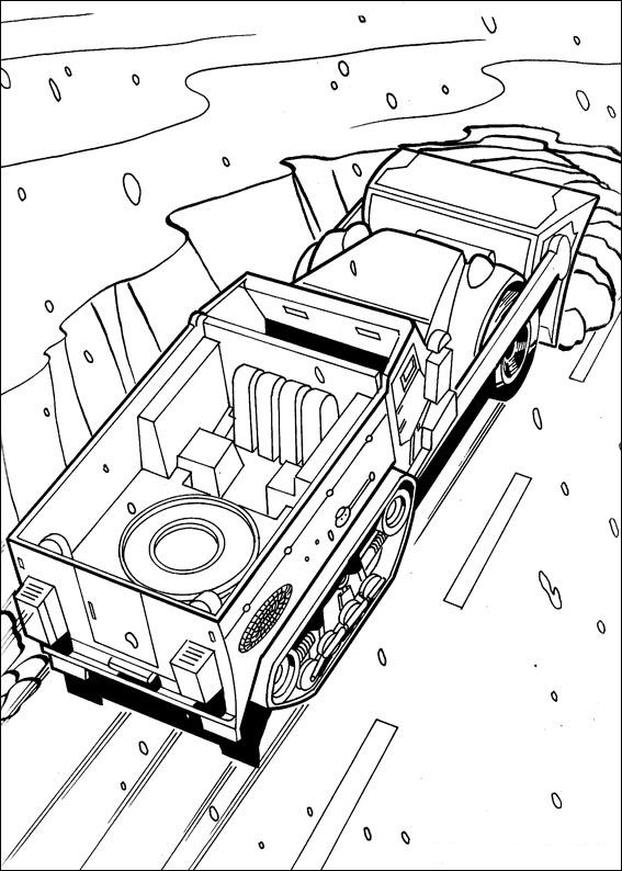 Plansa de colorat cu Hot Wheels 31 25